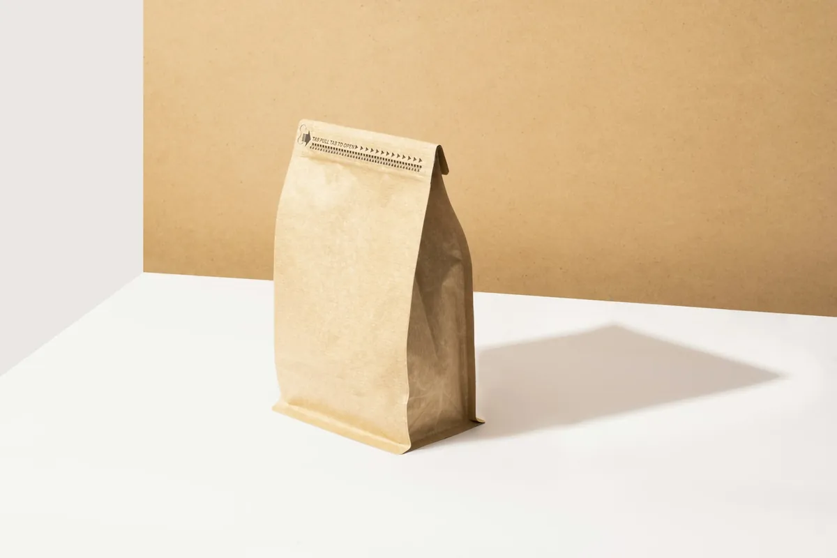 A large bag of dried mushrooms