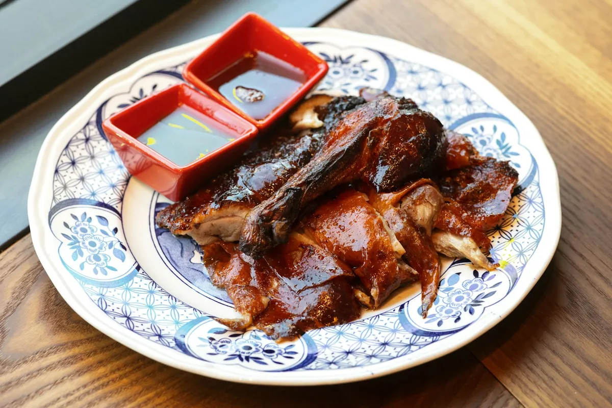 Fried chicken strips packed in a takeout container