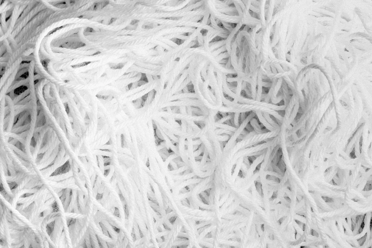 A bundle of fine dried rice noodles