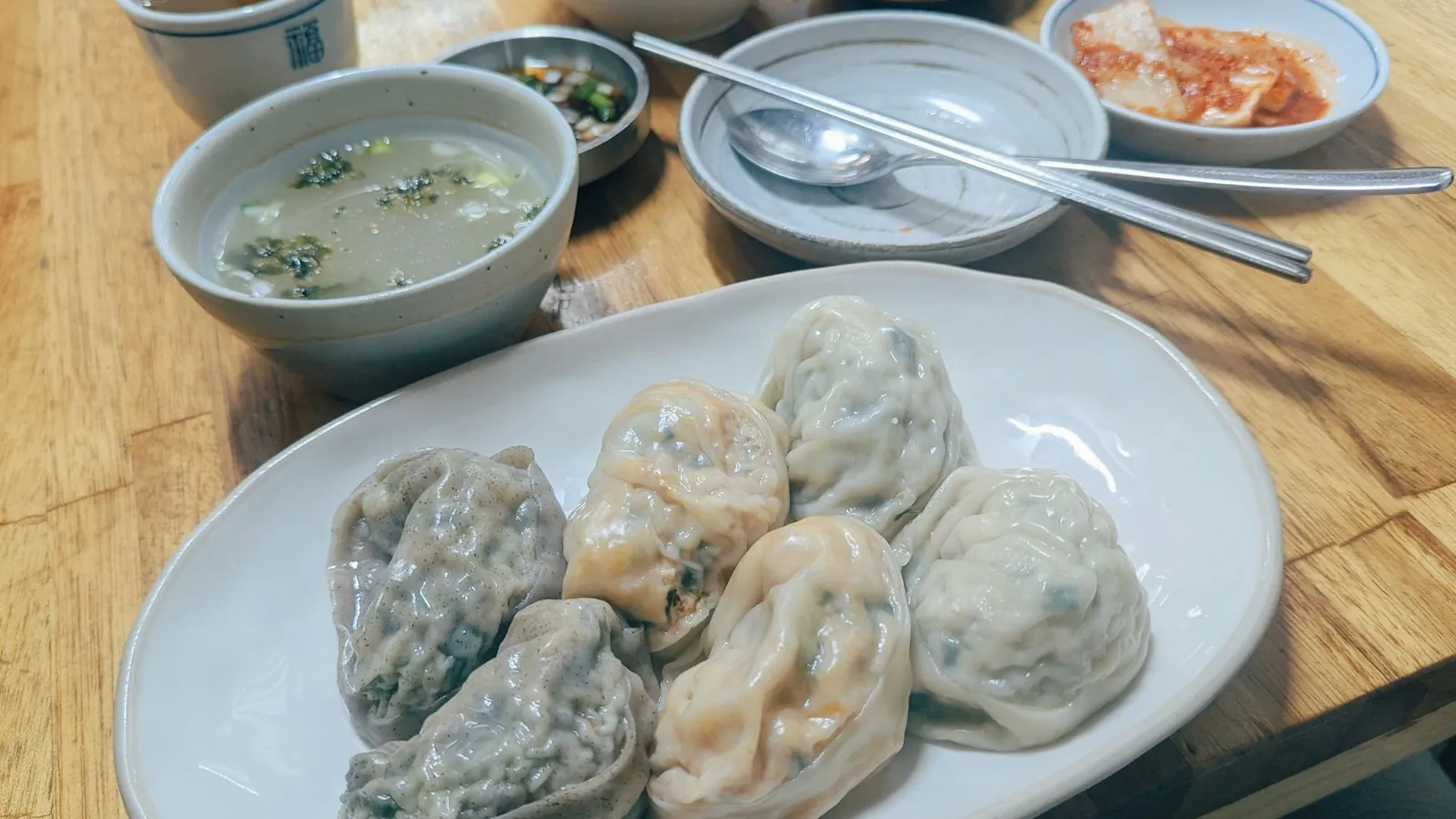 Chinese dumplings served on a plate