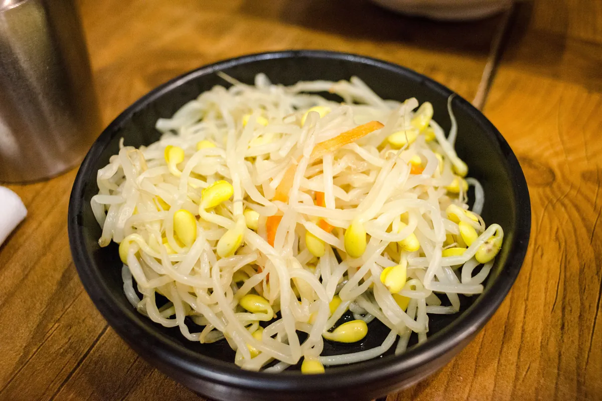 Fermented soybean paste in a bowl