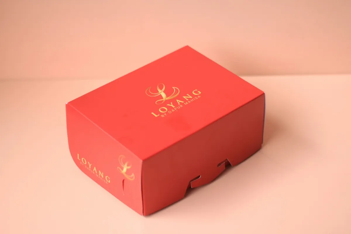 An ornate gift box of pastries