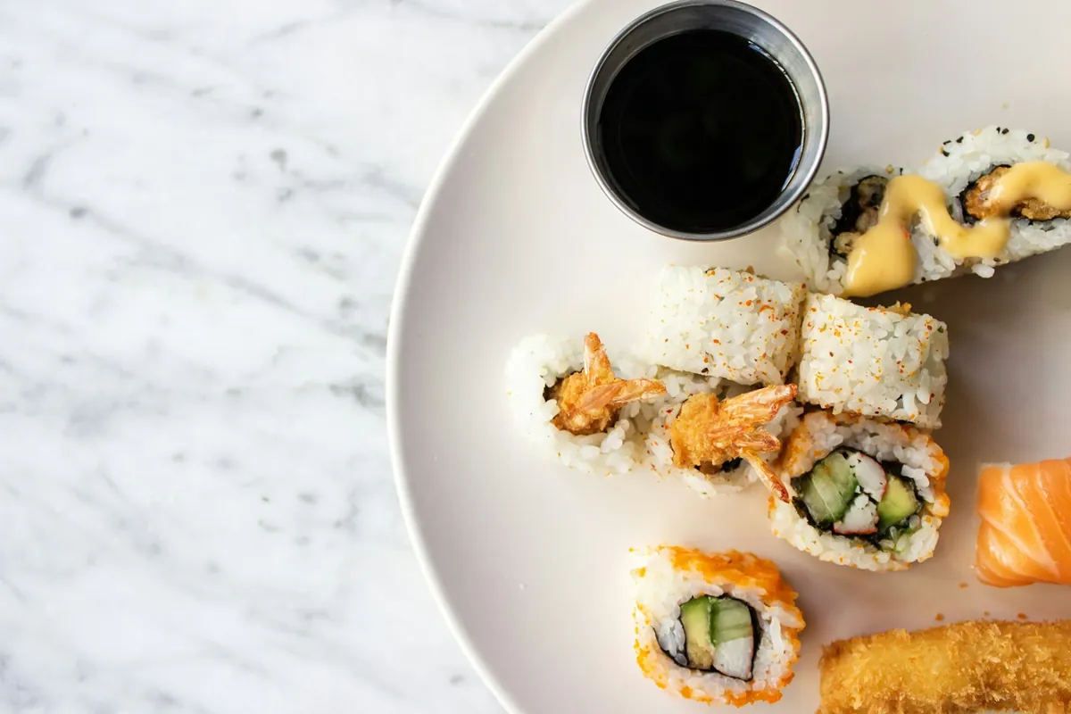 A simply plated Japanese dish