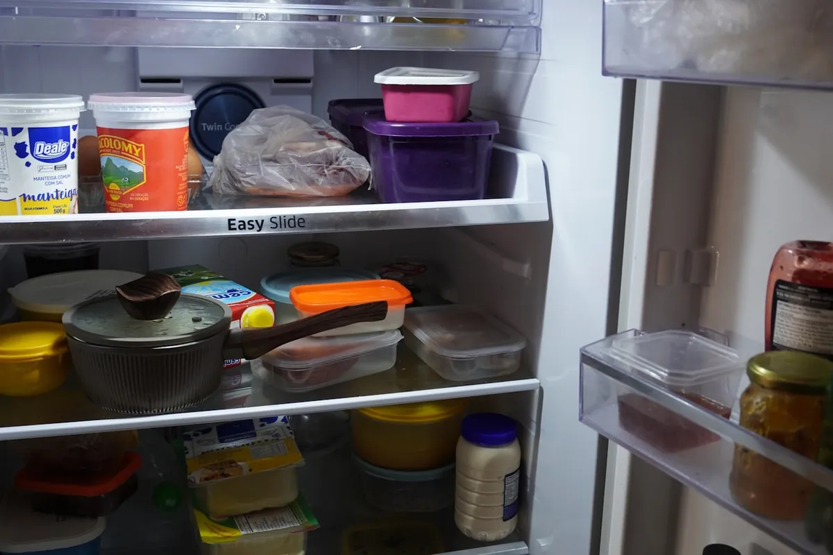 Leftover Chinese food in containers