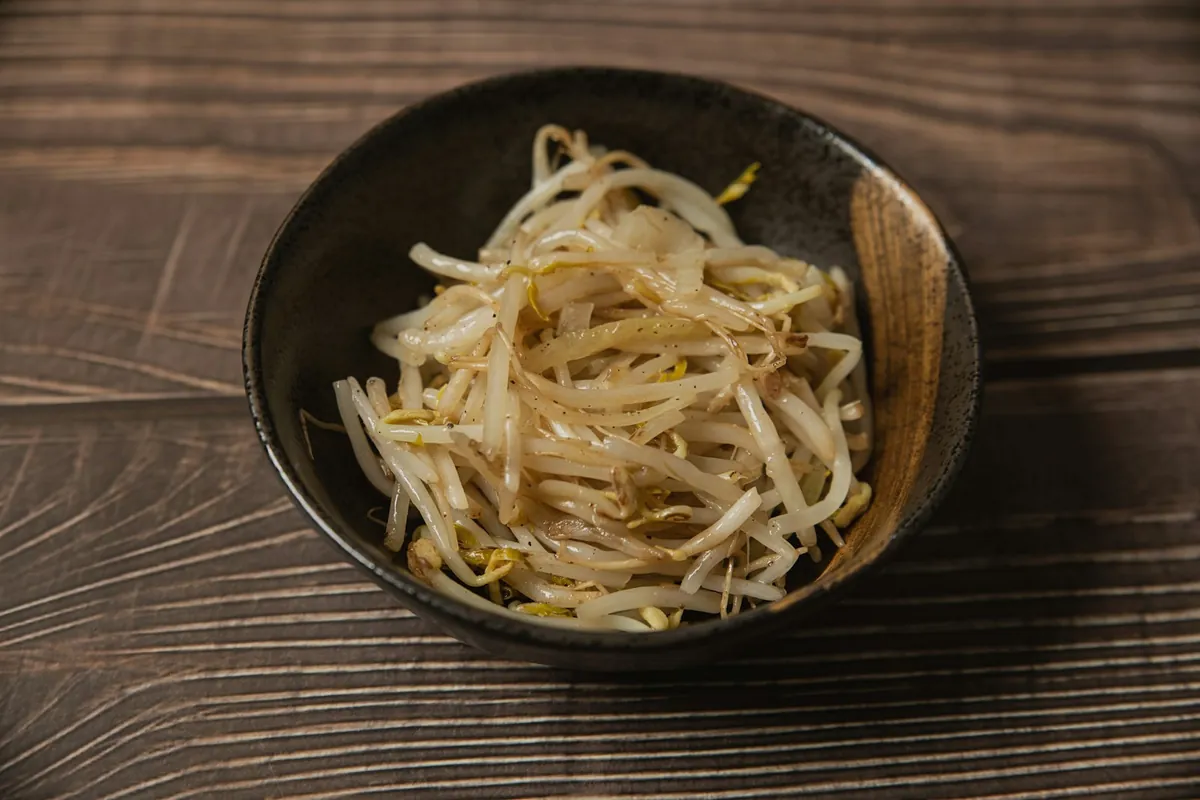 Green vegetables cooked lightly and served plainly