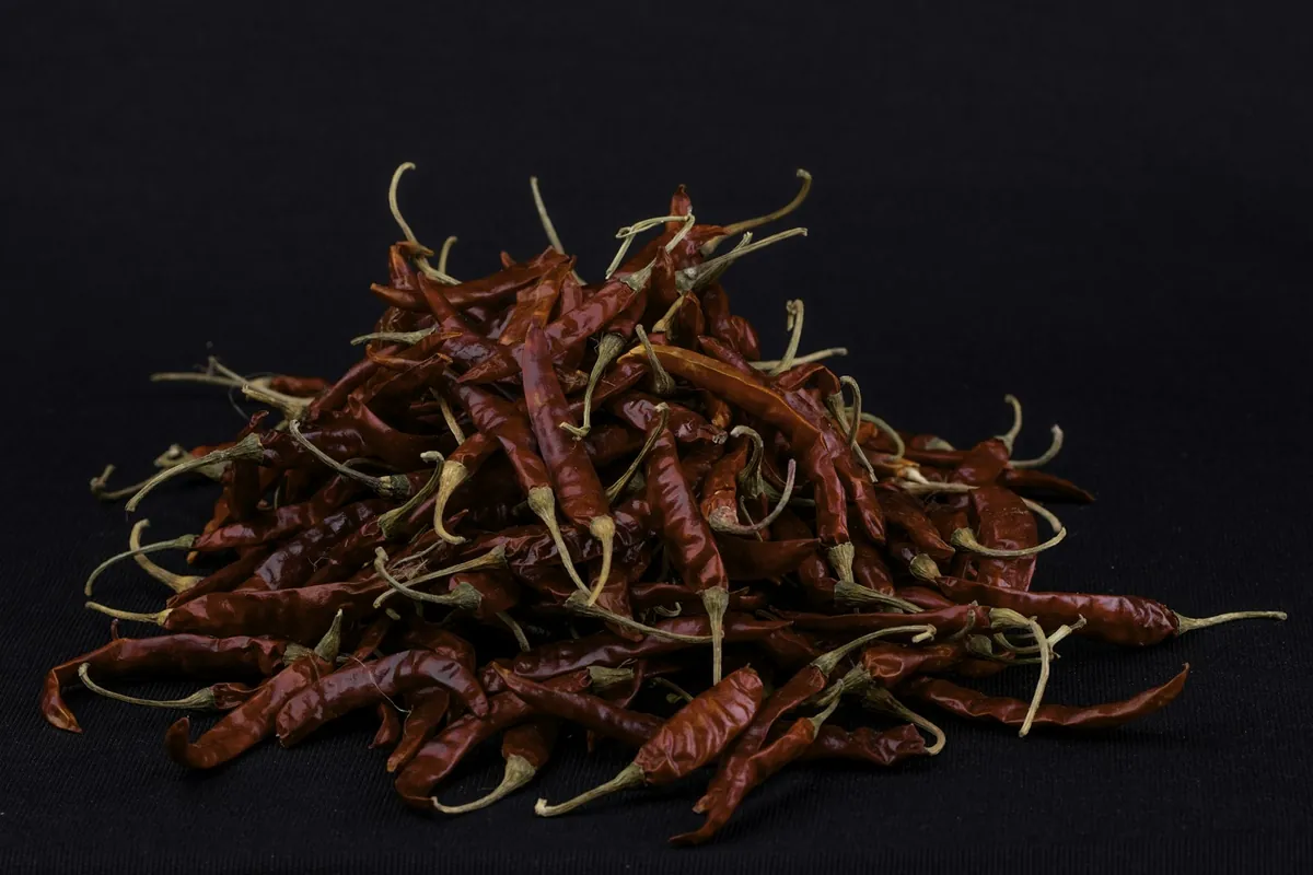 Loose tea leaves in a bowl