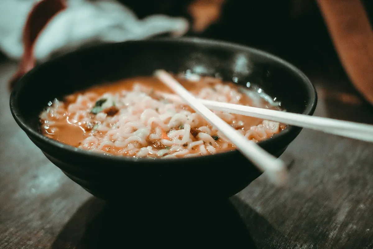 A beef and pepper dish served over steamed rice