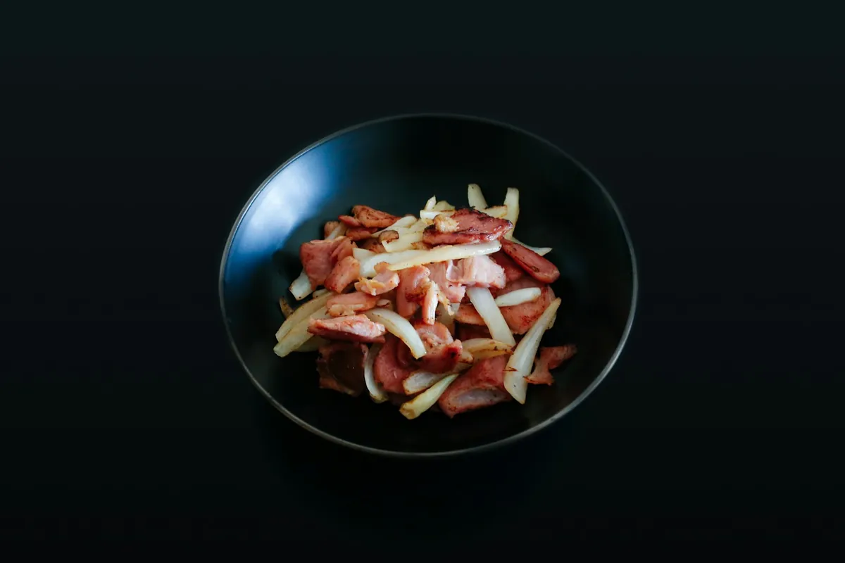 Slices of sweet pickled ginger
