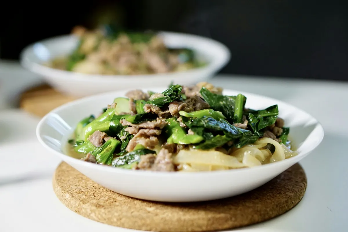 Sauteed broccoli served as a simple dish