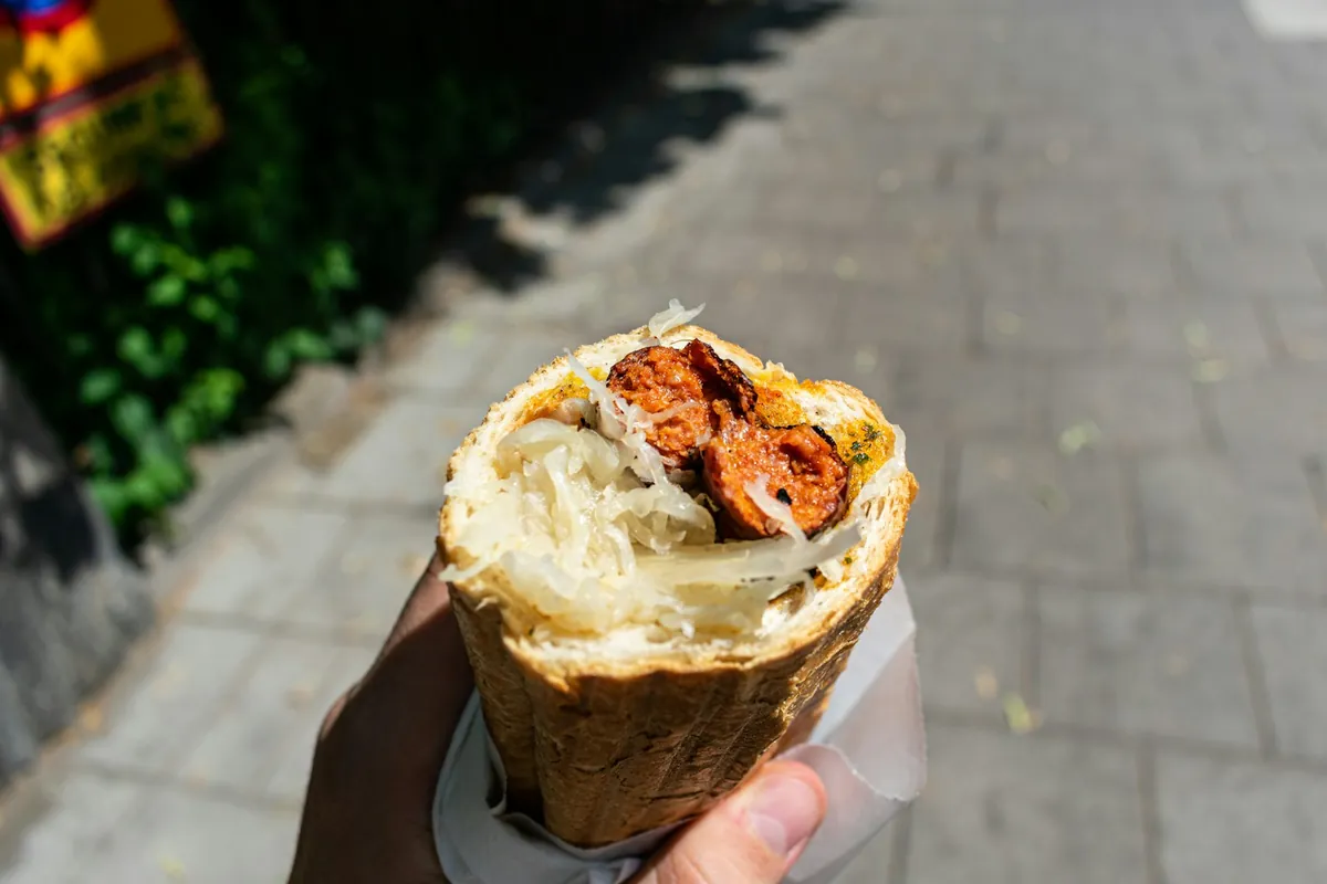 A seafood dish served alongside other Chinese dishes